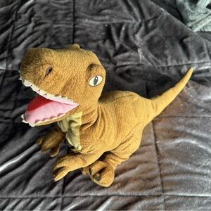 Brown Velociraptor Dinosaur Plush Toy